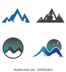 Mountain icon Logo Template Vector illustration design
