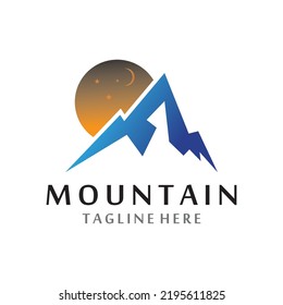 Mountain icon Logo Template Vector illustration design