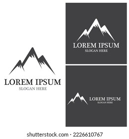 Mountain icon Logo Template Vector illustration design