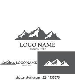 Mountain icon Logo Template Vector illustration design