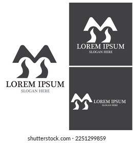 Mountain icon Logo Template Vector illustration design