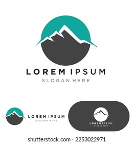 Mountain icon Logo Template Vector illustration design