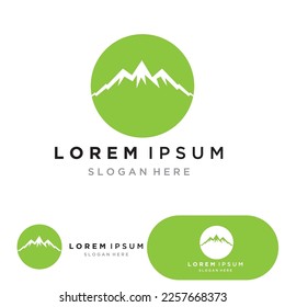 Mountain icon Logo Template Vector illustration design