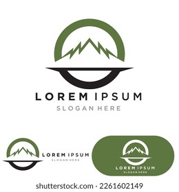Mountain icon Logo Template Vector illustration design