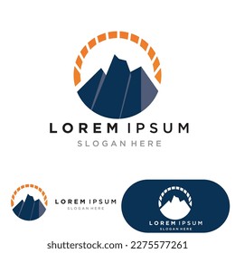 Mountain icon Logo Template Vector illustration design