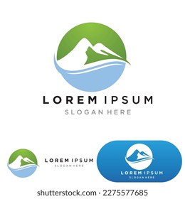 Mountain icon Logo Template Vector illustration design