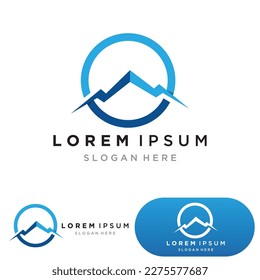 Mountain icon Logo Template Vector illustration design