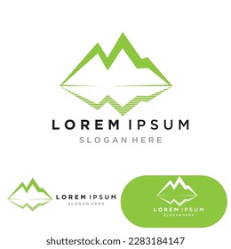 Mountain icon Logo Template Vector illustration design