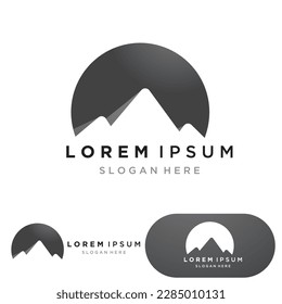 Mountain icon Logo Template Vector illustration design