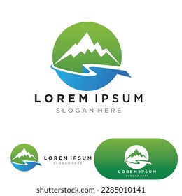 Mountain icon Logo Template Vector illustration design
