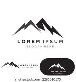 Mountain icon Logo Template Vector illustration design