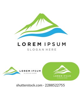 Mountain icon Logo Template Vector illustration design