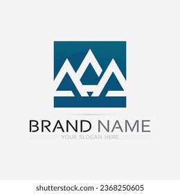 Mountain icon Logo Template Vector illustration design