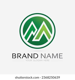 Mountain icon Logo Template Vector illustration design