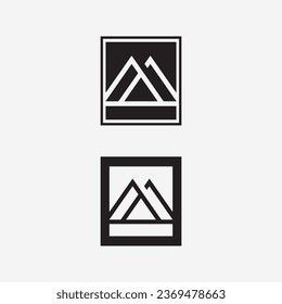 Mountain icon Logo Template Vector illustration design