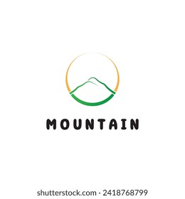 Mountain icon Logo Template Vector illustration design