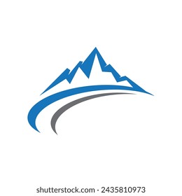 Icono de montaña Logo Plantilla Vector ilustración diseño