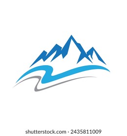 Berg-Symbol Logo-Vorlage Vektor-Illustration Design