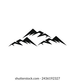 Mountain icon Logo Template Vector illustration design