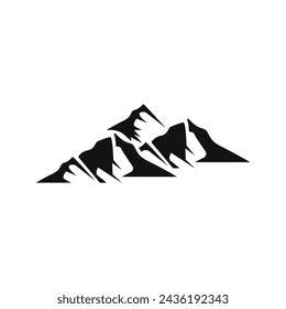 Mountain icon Logo Template Vector illustration design