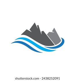 Mountain icon Logo Template Vector illustration design
