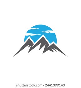Berg-Symbol Logo-Vorlage Vektor-Illustration Design