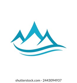 Mountain icon Logo Template Vector illustration design