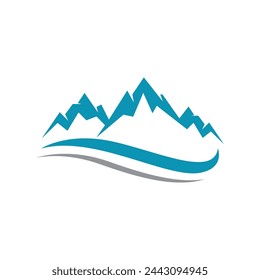 Mountain icon Logo Template Vector illustration design