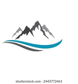 Mountain icon Logo Template Vector illustration design