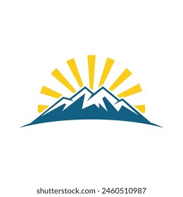 Mountain icon Logo Template Vector illustration design