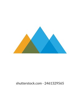 Mountain icon Logo Template Vector illustration design