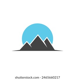 Mountain icon Logo Template Vector illustration design