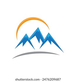 Mountain icon Logo Template Vector illustration design