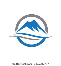 Mountain icon Logo Template Vector illustration design