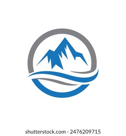 Mountain icon Logo Template Vector illustration design