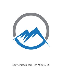 Mountain icon Logo Template Vector illustration design