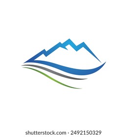 Mountain icon Logo Template Vector illustration design