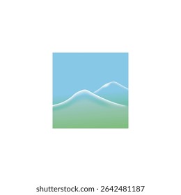 Mountain icon Logo Template Vector illustration design