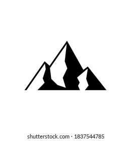 Mountain icon logo vector illustration