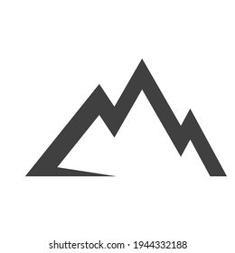 Mountain icon logo vector illustration