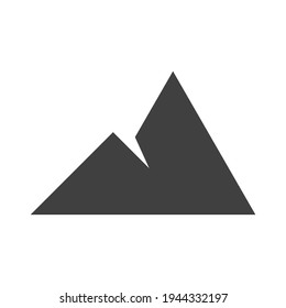 Mountain icon logo vector illustration