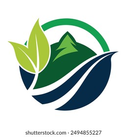  Mountain icon Logo vector illustration design Template