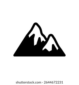 Ícone Montanha. Vetor de símbolo de montagem