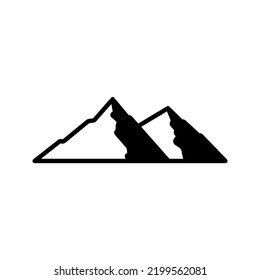 Mountain icon. Mountains sign vector illustration