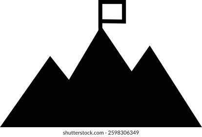 Mountain icon . mountains of various shapes, Hills vector graphic design elements, Rocky peaks. Mountains ranges. template with luxury concept, icons, emblem, isolated on transparent background,