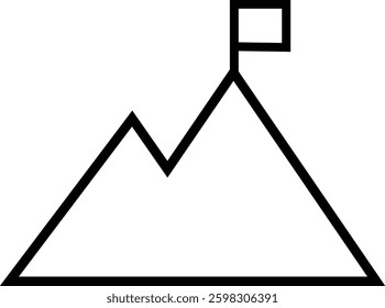 Mountain icon . mountains of various shapes, Hills vector graphic design elements, Rocky peaks. Mountains ranges. template with luxury concept, icons, emblem, isolated on transparent background,