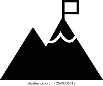 Mountain icon . mountains of various shapes, Hills vector graphic design elements, Rocky peaks. Mountains ranges. template with luxury concept, icons, emblem, isolated on transparent background,