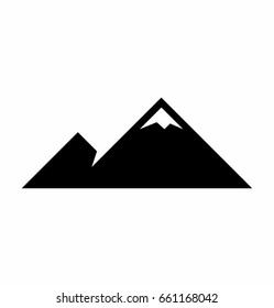 Mountain icon on white background vector illustration