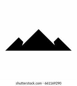 Mountain icon on white background vector illustration