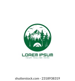 Mountain icon set. Collection of high quality logo for design concepts and web apps. Mountain in trendy flat style. Vector illustration on a white background